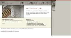 Desktop Screenshot of cherokeelofts.com